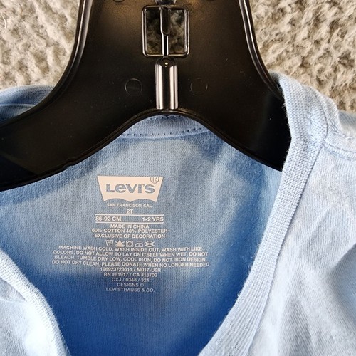 T-shirt Levi's Script logo grafica bambina 2T blu cipria maniche corte - Foto 7 di 15