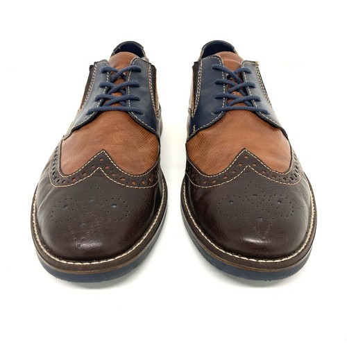 Rieker Mens Wingtip Brogue Synthetic Leather Shoes Smart Casual UK 8 / EUR 42 - Picture 4 of 13