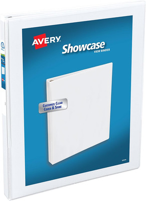 Avery Economy Showcase View 3 Ring Binder, 1/2 Inch Slant Rings
