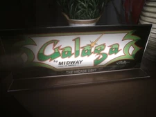 GALAGA Backlit 4" x 11" Marquee w/ The Arcade Light Display