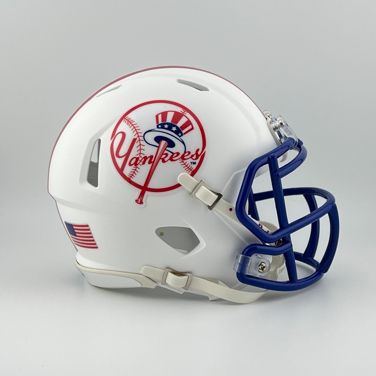 New York Yankees Riddell Speed CUSTOM Concept Matte White Mini