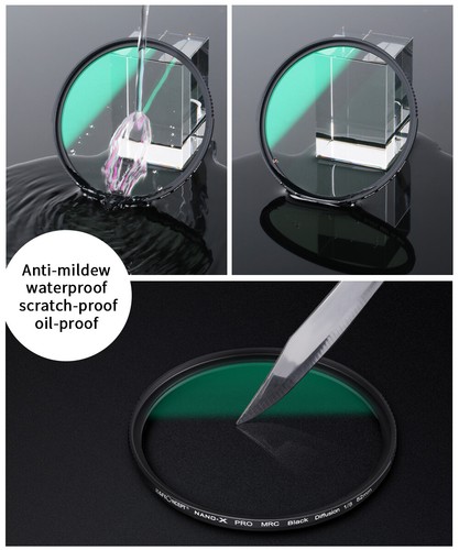 K&F Concept 46mm Diffusion Filter Ring Black Pro Mist Filter 1/8 Multi Coated - Picture 4 of 16