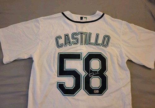 Luis Castillo signed Seattle Mariners custom stitched jersey Beckett COA BK28983 - Picture 5 of 11