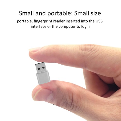 USB Fingerprint Reader 360 Degrees Touch Fast Matching High Sensitivity Hello - Picture 2 of 12