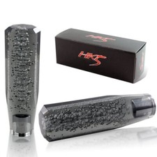 Universal 150mm Manual Trans Black Octagon Crystal Bubble Drift Shift Knob