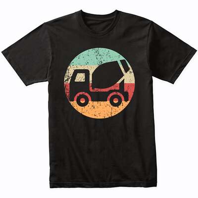 Retro Cement Truck Vintage Style Cement Truck Driver T-Shirt (Retro Colors)