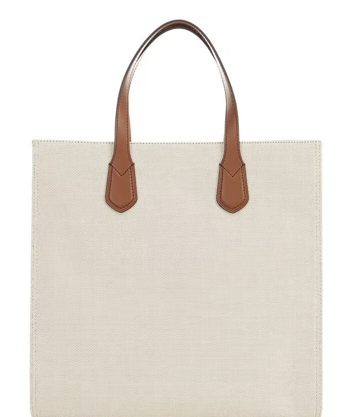 Michael KorsKempner Large North South Two-Tone Canvas Tote