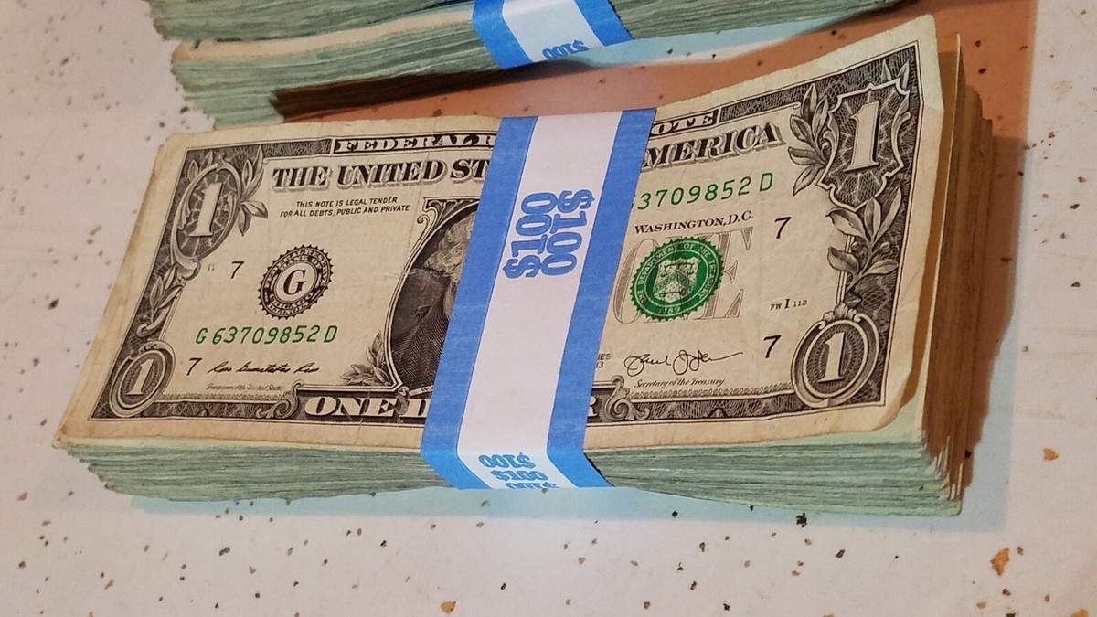 3x Normal Regular Bank Packs ($300) $100 Ea Dollar Bills