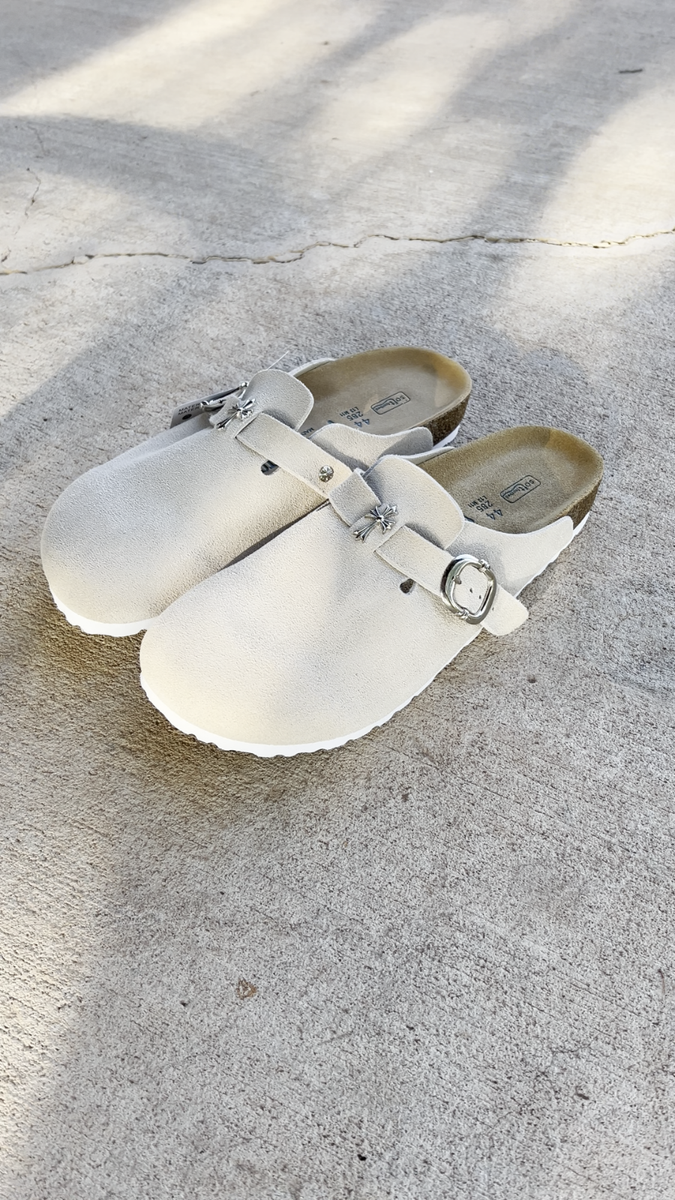 Chrome Hearts x Birkenstock Men's Sandals – Black & Gray, US Chrome Hearts x Birkenstock Men's Sandals – Black & Gray, US