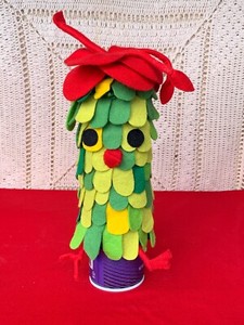 Vintage Unique SHINGLE OWL Felt Tip Aqua net hair Spray Cover SO CUTE Doll 12”