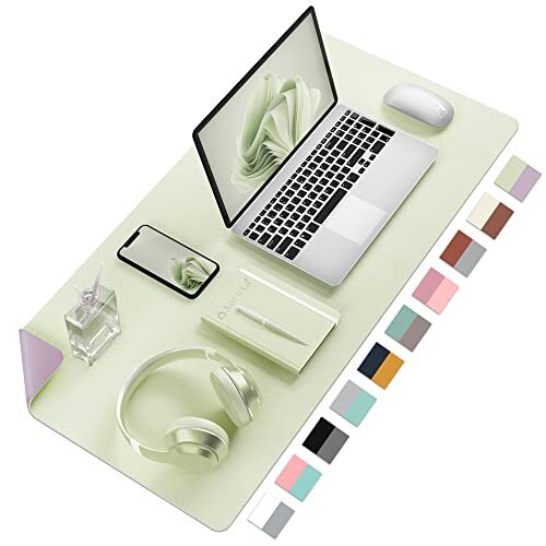 Desk Mat Large Protector Pad - Multifunctional Dual-Sided Office Desk PadSmoo...-image