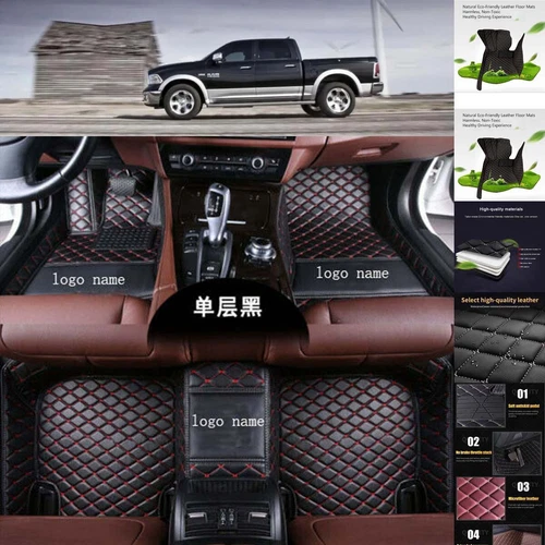 For Dodge RAM 1500 Car Floor Mats Waterproof Custom Auto Cargo Liners Carpets - Imagen 12 de 34