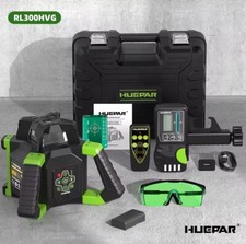Huepar RL300HVG Electronic Green Rotary Laser  , Level +Plumb Point & Remote...