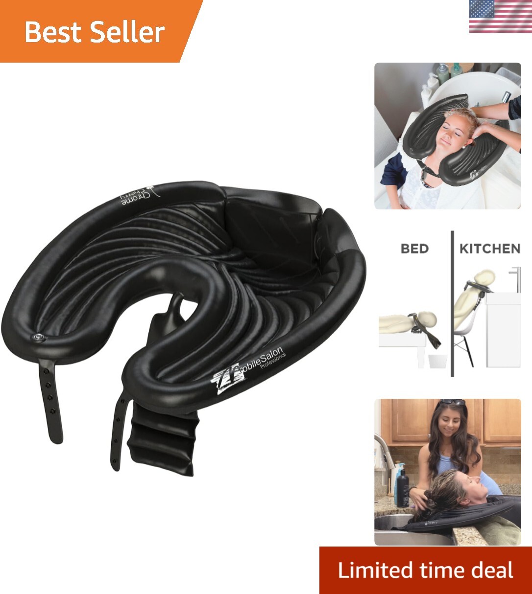 Compact Mobile Salon Professional Rinse Basin - Easy Care & Convenient Use