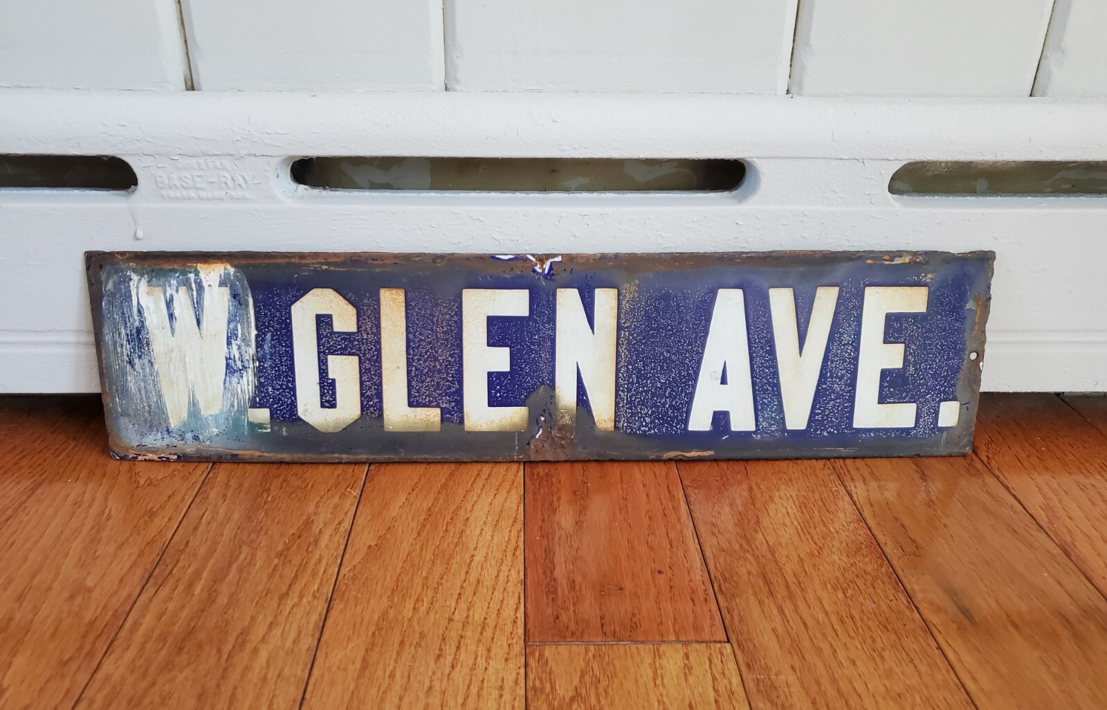 VINTAGE PORCELAIN STREET SIGN WEST GLEN AVE PORTCHESTER NY WESTCHESTER COUNTY NY eBay