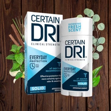 Certain Dri Everyday Strength Clinical Antiperspirant Deodorant for Men and 1pk,