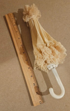 12" Vintage Ivory Lace Doll Parasol