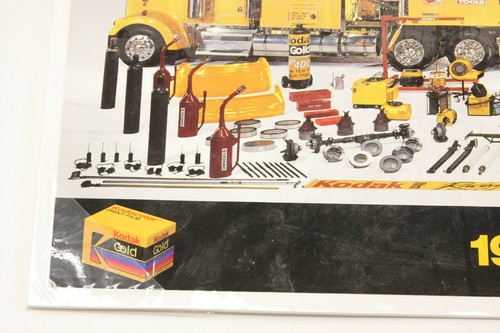 Nascar #4 Kodak Gold Race Car Sterling Marlin 1994 Racing Poster ~13x37" F44 - Picture 2 of 4