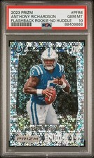 2023 Prizm Anthony Richardson Flashback No Huddle Prizm Rookie RC #PFR-4 PSA 10