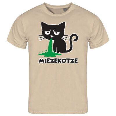 Herren T-Shirt Miezekotze S bis XXL Katzen lustig fun meme spaß cat witzig