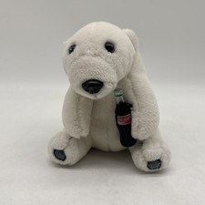 Vintage 1993 Coca Cola Polar Bear Coke Bottle Doll Plush Stuffed Animal Toy 7  