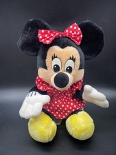 Vtg Disneyland Disney World Parks Minnie Mouse Plush Toy Sitting 12" Korea Made