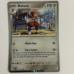 Bisharp 149/197 Obsidian Flames Reverse Holo Common