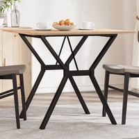 Esstisch Y-Gestell Quadratisch 80X80X75 Cm Massivholz Kiefer Stahl