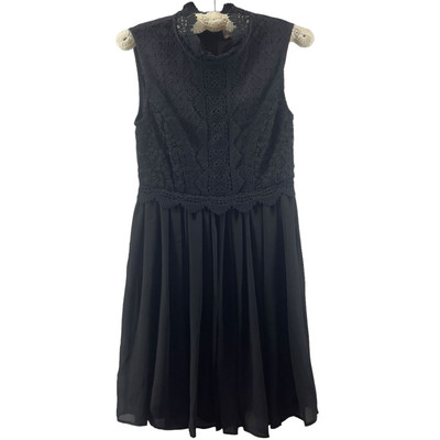 Devlin Women Small Dress Emile Black Lace Bodice Babydoll New with Tags Elegant