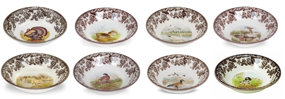 Of Eight  Ascot  Bowls- 8 Designs  ----3701---