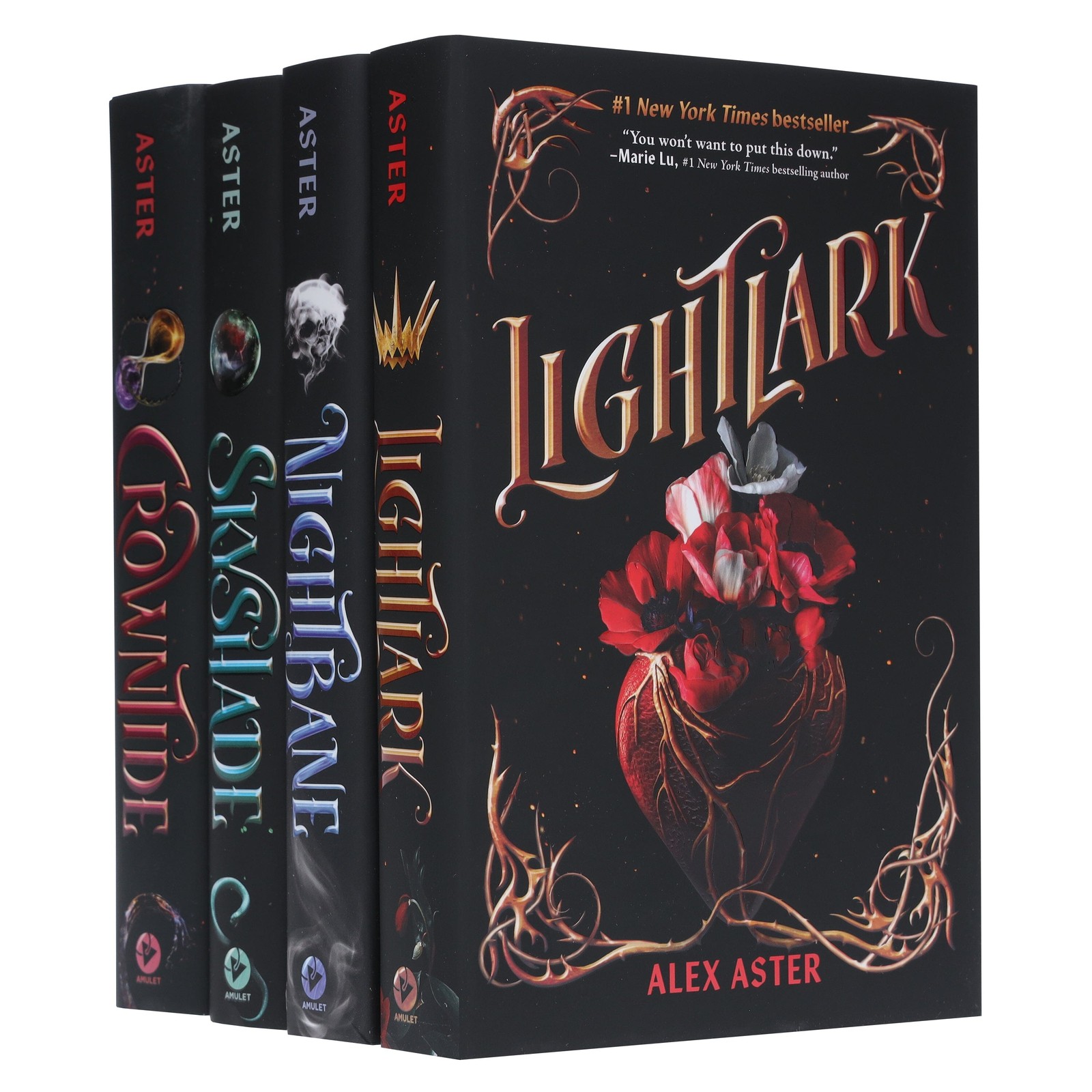 Alex Aster Unisex Lightlark Series 4 Books Collection Box Set By Alex Aster( Lightlark, Nightbane ,Skyshade & Crowntid(Hb)) - Image 3