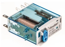 Image of Finder Plug In Relay, 24V dc Coil, 8A Switching Current, DPDT