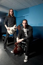 Eric Friedman Mark Tremonti rock band Tremonti at a portrait shoot- Old Photo 7