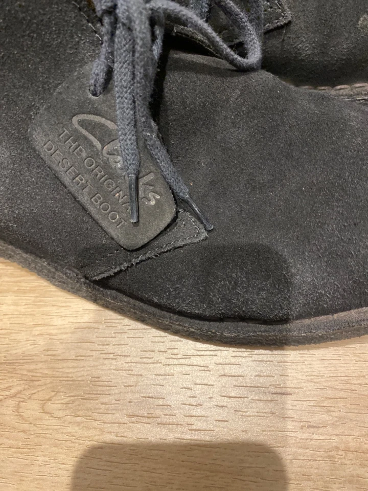 Clarks Originals mens Black Desert Boots UK  7 G fit  with box  good preloved, photo 3 of 5