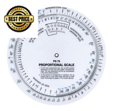 Westcott 6 Proportional Measuring Scale, White, PS-79 6 inches, White