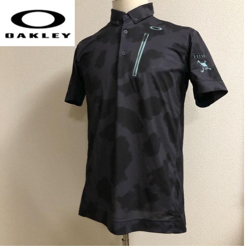 Oakley Skull Golf Polo L Black/Blue 2019 – Cool & Comfy Fit - Picture 1 of 6