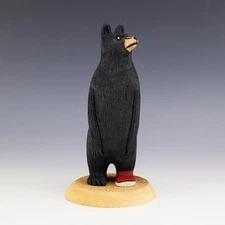 NATIVE AMERICAN NAVAJO FOLK ART BEAR BY ORLEEN & RAY LANSING