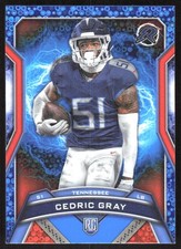 3514J 2024 Topps Resurgence #193 Cedric Gray Blue & Orange Spark