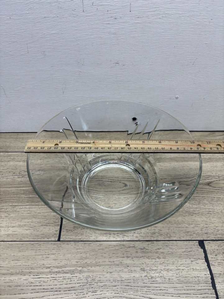 Ensaladera Luminarc Arizona de colección 10" vidrio transparente hecho en EE. UU. NUEVO ver fotos Foto 2 de 4