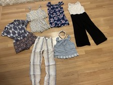 Girls Sleeveless Tank Romper Jumpsuit Lot L Large 10 12 14