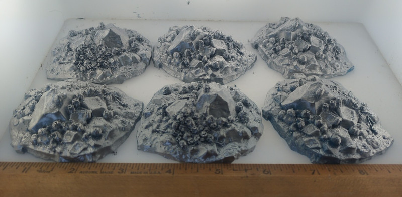 6 skull mound bases 28mm terrain FAST SHIP|Alternate Wargaming Miniature
