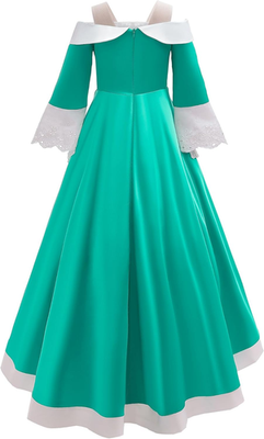 Princess Rosalina Costume for Girls One Shoulder Fancy Dress Gowns with  Accessor | eBay