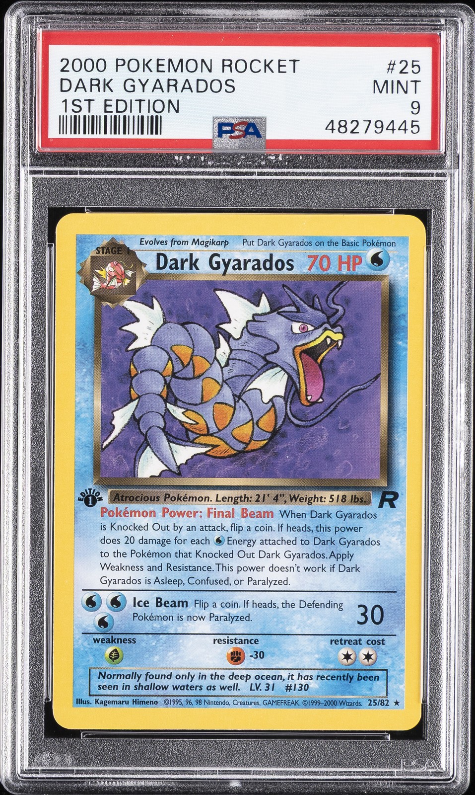 Dark Gyarados 1st Edition #25
