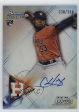 2021 Bowman Sterling Rookie Refractor /150 Cristian Javier #BSRA-CJ Auto 19l7