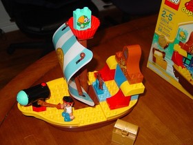 LEGO DUPLO, Disney Jake's Pirate Ship Bucky with  Box # 10514 COMPLETE, FUN