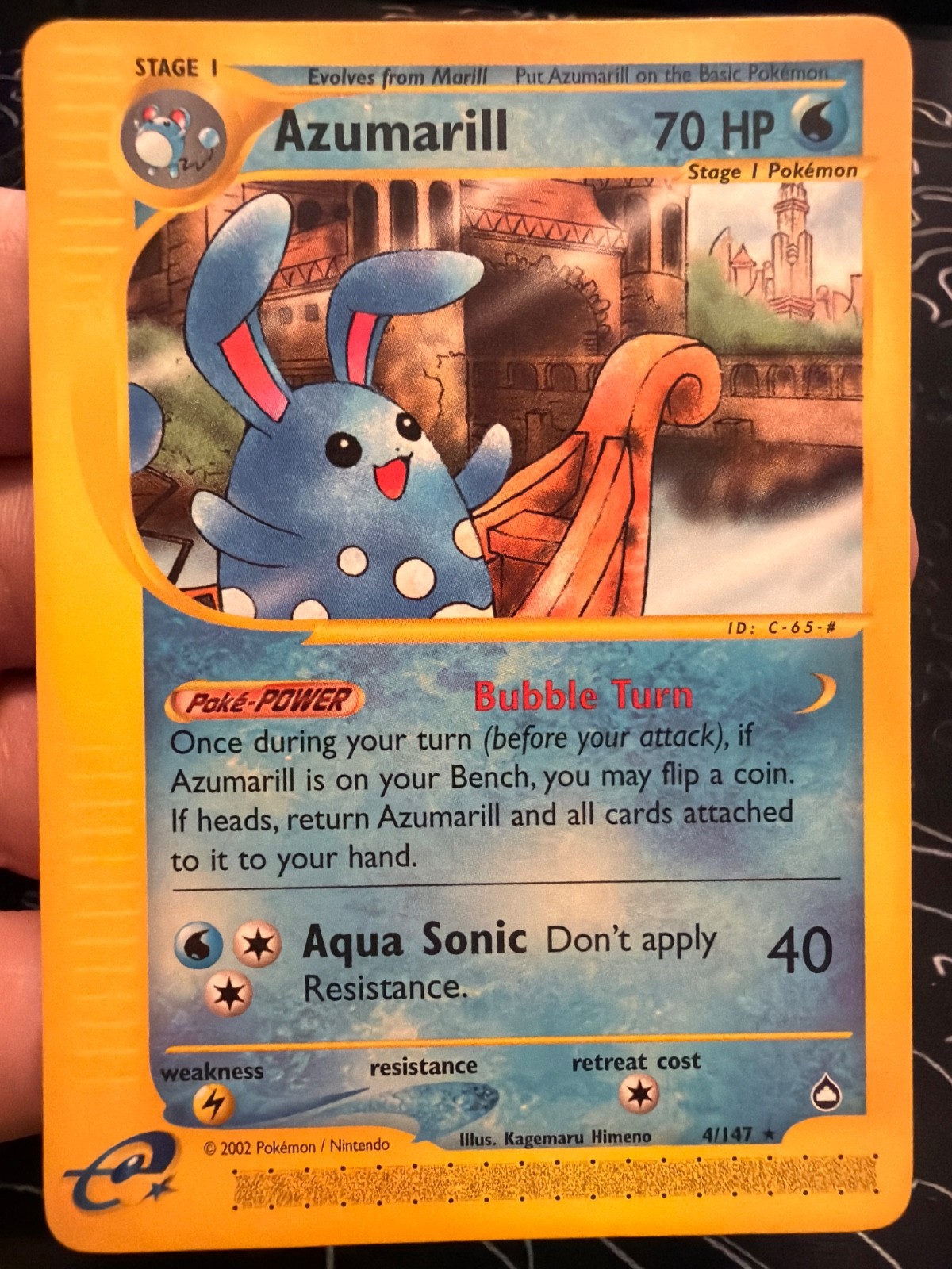 Azumarill 004/147 Aquapolis Regular NM