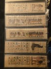 Papyrus Hand Painted Egyptian Art Signed & 10 Bookmarks Lehnert & Landlock — photo 7