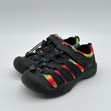 Keen Tie Dye Rainbow Newport 1025503 Youth SZ 3 Black Bungee Outdoor Shoes