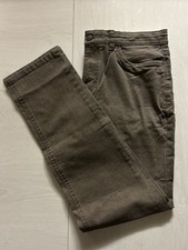 English Laundry Men's Brown and Tan Trousers 5-Pocket Medium Wash