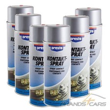 6x 400ml PRESTO KONTAKTSPRAY KONTAKTREINIGER ELEKTROSPRAY KONTAKTSCHUTZ SPRAY 54